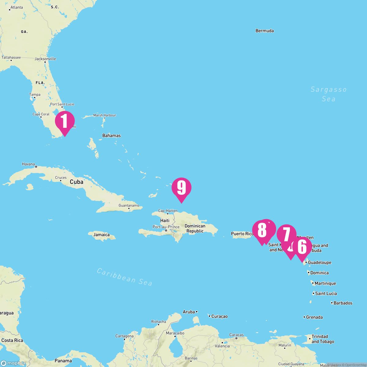 10 Night Eastern Caribbean With Tortola (Ft. Lauderdale Roundtrip)