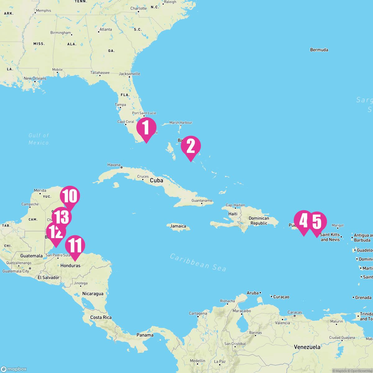 14 Night Caribbean East/West Adventurer (Ft. Lauderdale Roundtrip)