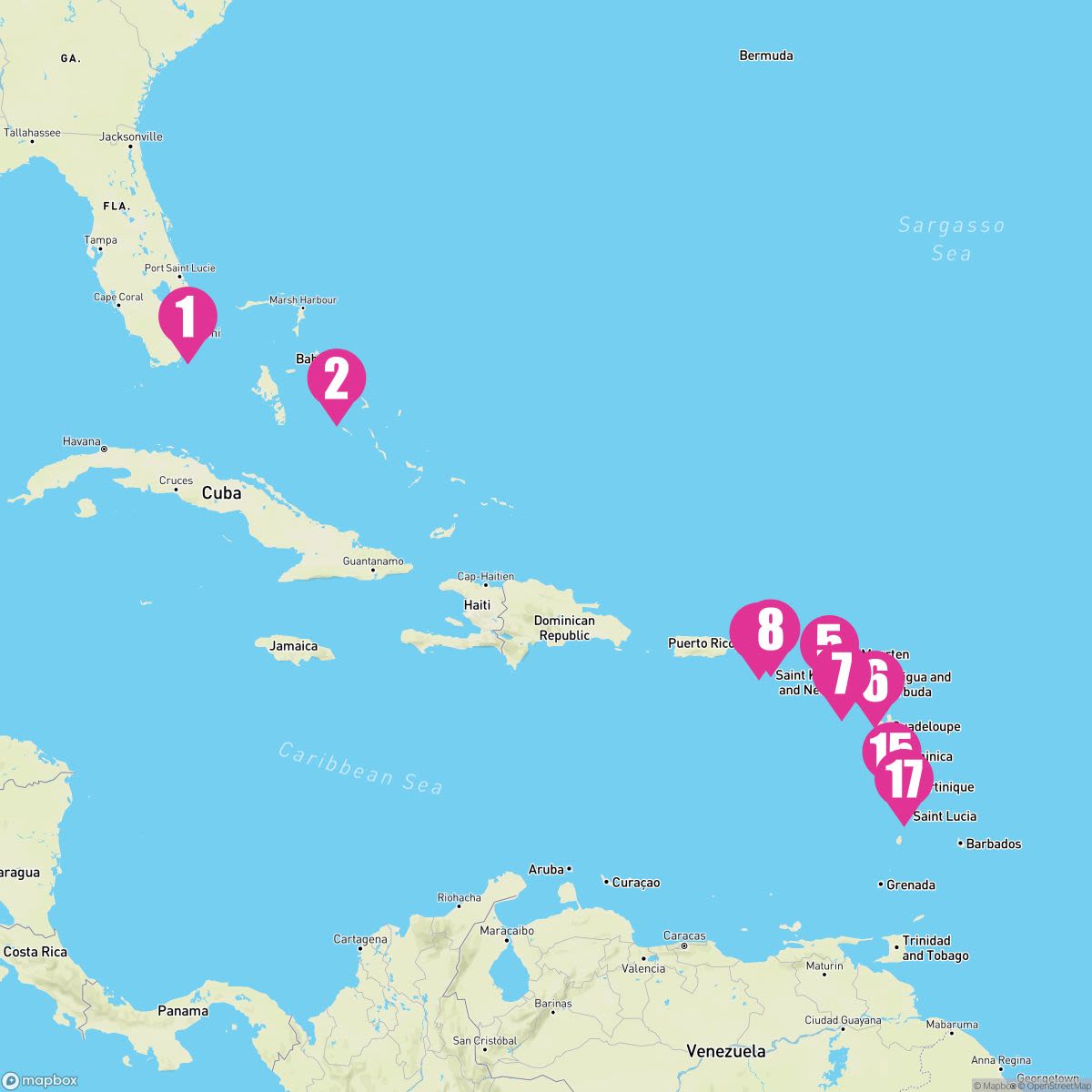20 Night Caribbean Explorer (Ft. Lauderdale Roundtrip)