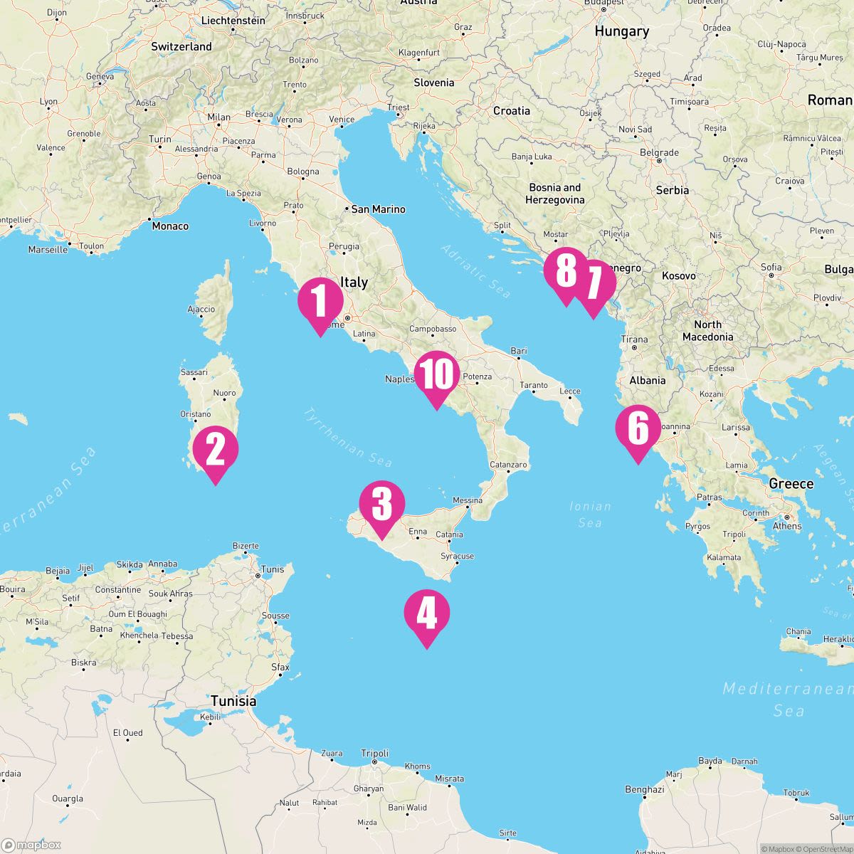 10 Night Grand Mediterranean (Rome Roundtrip)