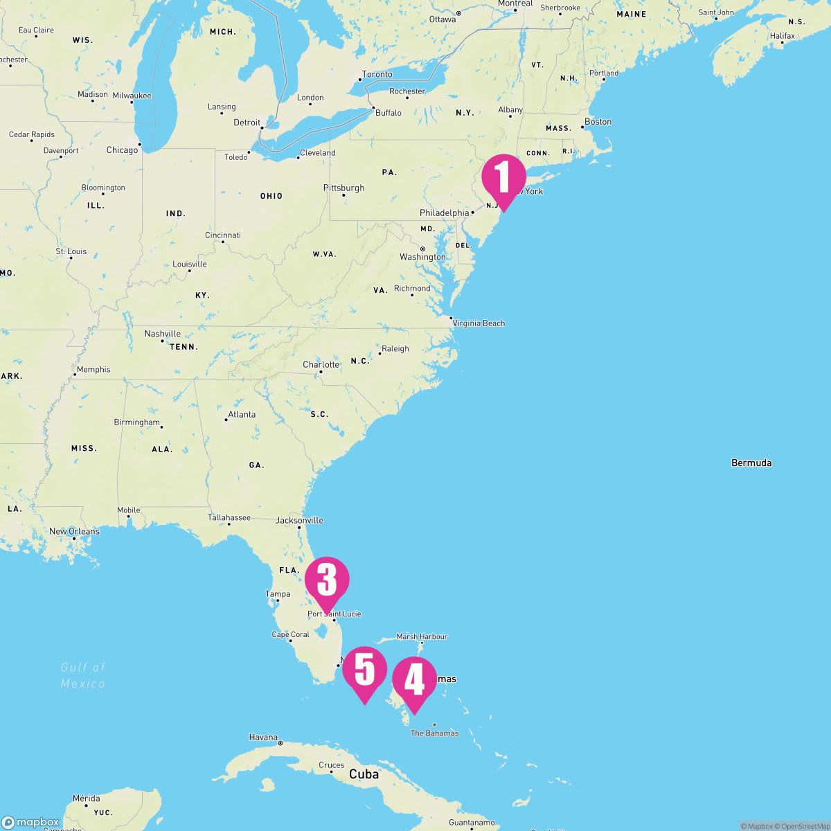7 Night Bahamas & Florida (New York Roundtrip)