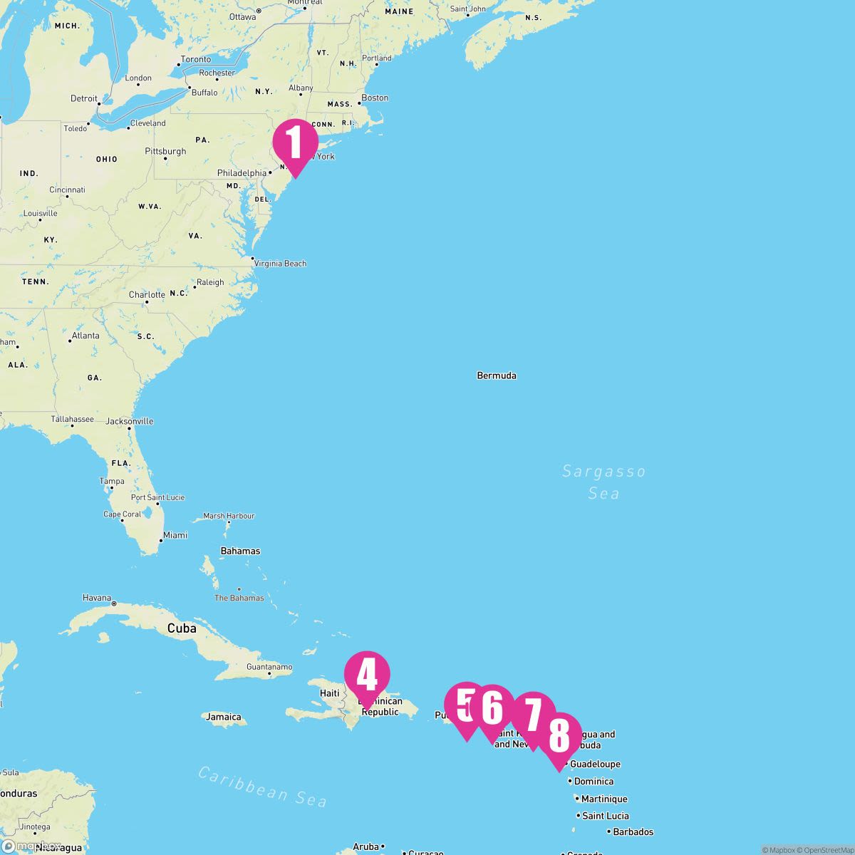 21 Night Eastern Caribbean (New York Roundtrip)
