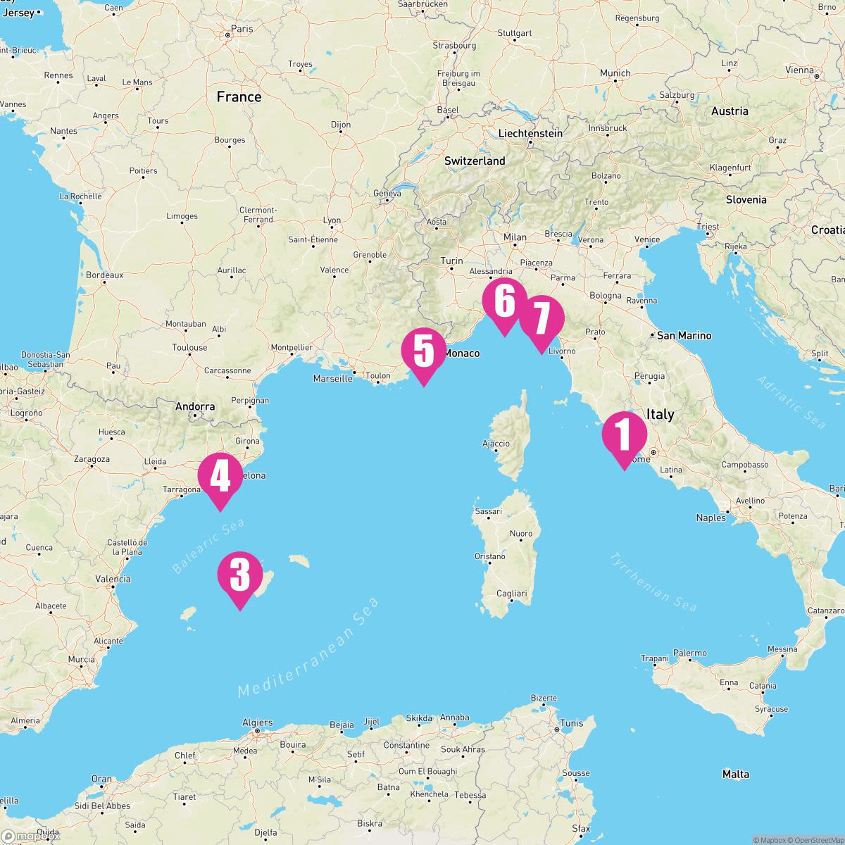 7 Night Western Mediterranean (Rome Roundtrip)