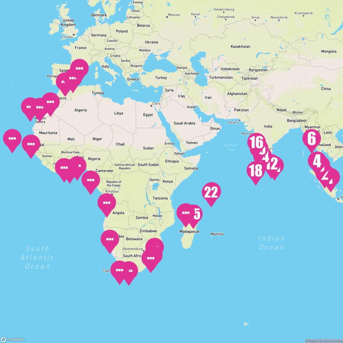 61 Night Asia & Africa Adventure (Singapore To Barcelona)