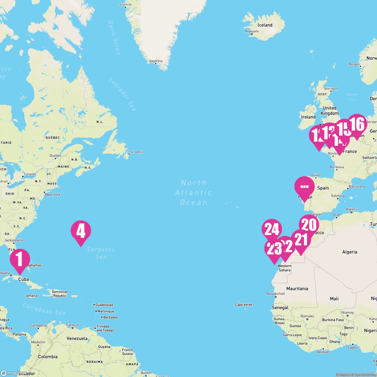 28 Night Canary Crossing: Paris London Morocco & Portugal (Ft. Lauderdale To Dover)