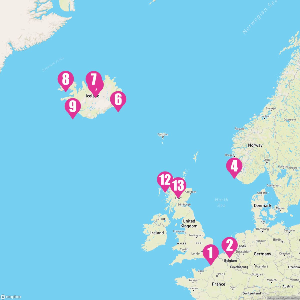 14 Night Viking Trails & Celtic Origins: Reykjavik Overnight (Dover Roundtrip)