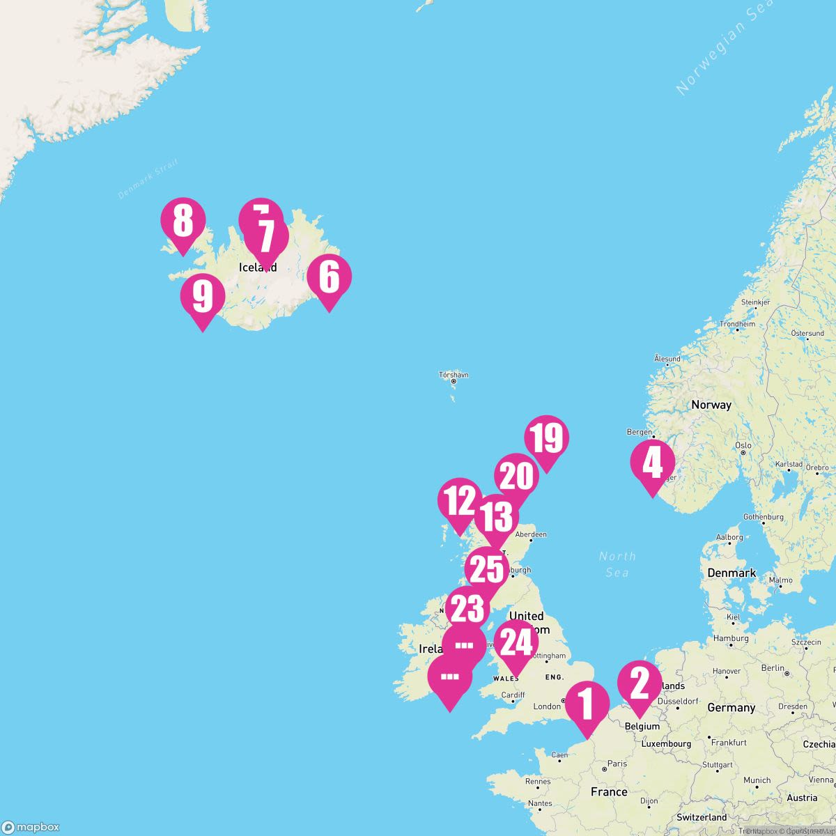 28 Night Viking Trails & British Isles: Reykjavík & Waterford (Dover Roundtrip)