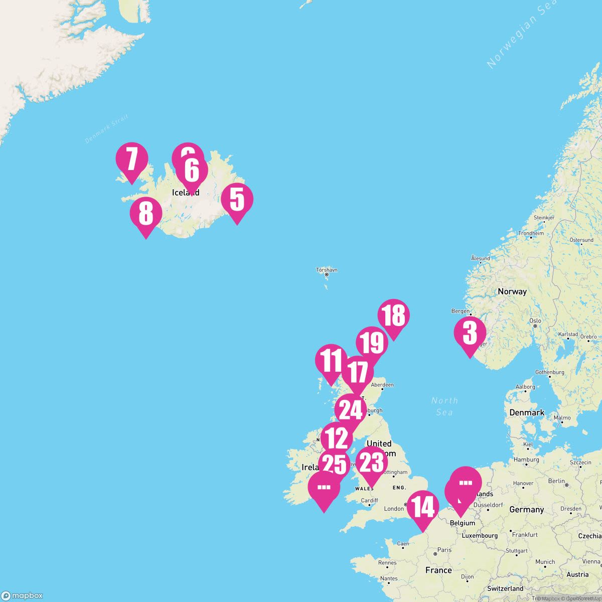 28 Night Viking Trails & British Isles: Reykjavík & Waterford (Rotterdam To Amsterdam)