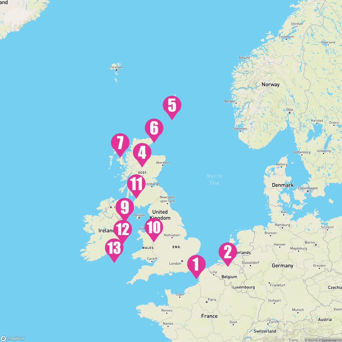 14 Night Wild British Isles: Waterford (Dover Roundtrip)