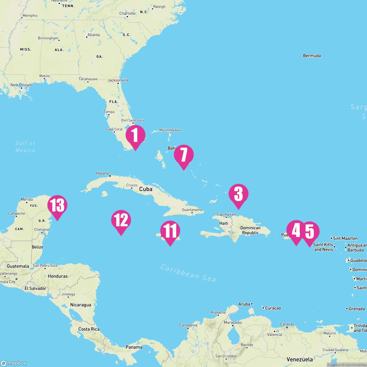 14 Night Eastern/Western Caribbean (Ft. Lauderdale Roundtrip)