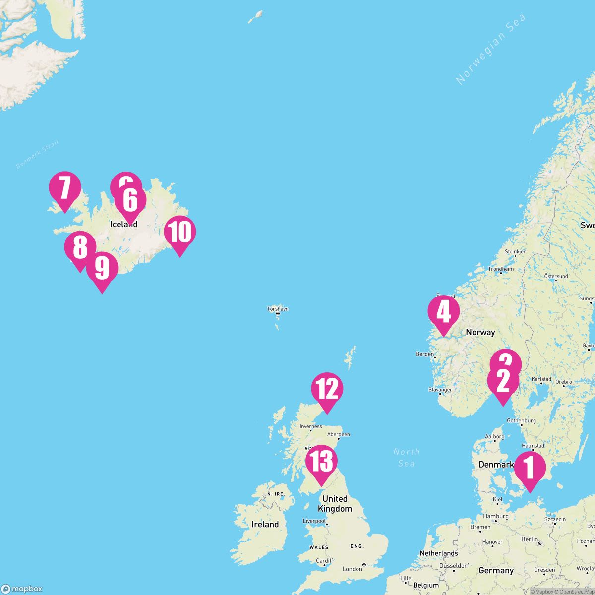 14 Night Norwegian Fjords Islands Of Iceland & Scotland (Copenhagen Roundtrip)