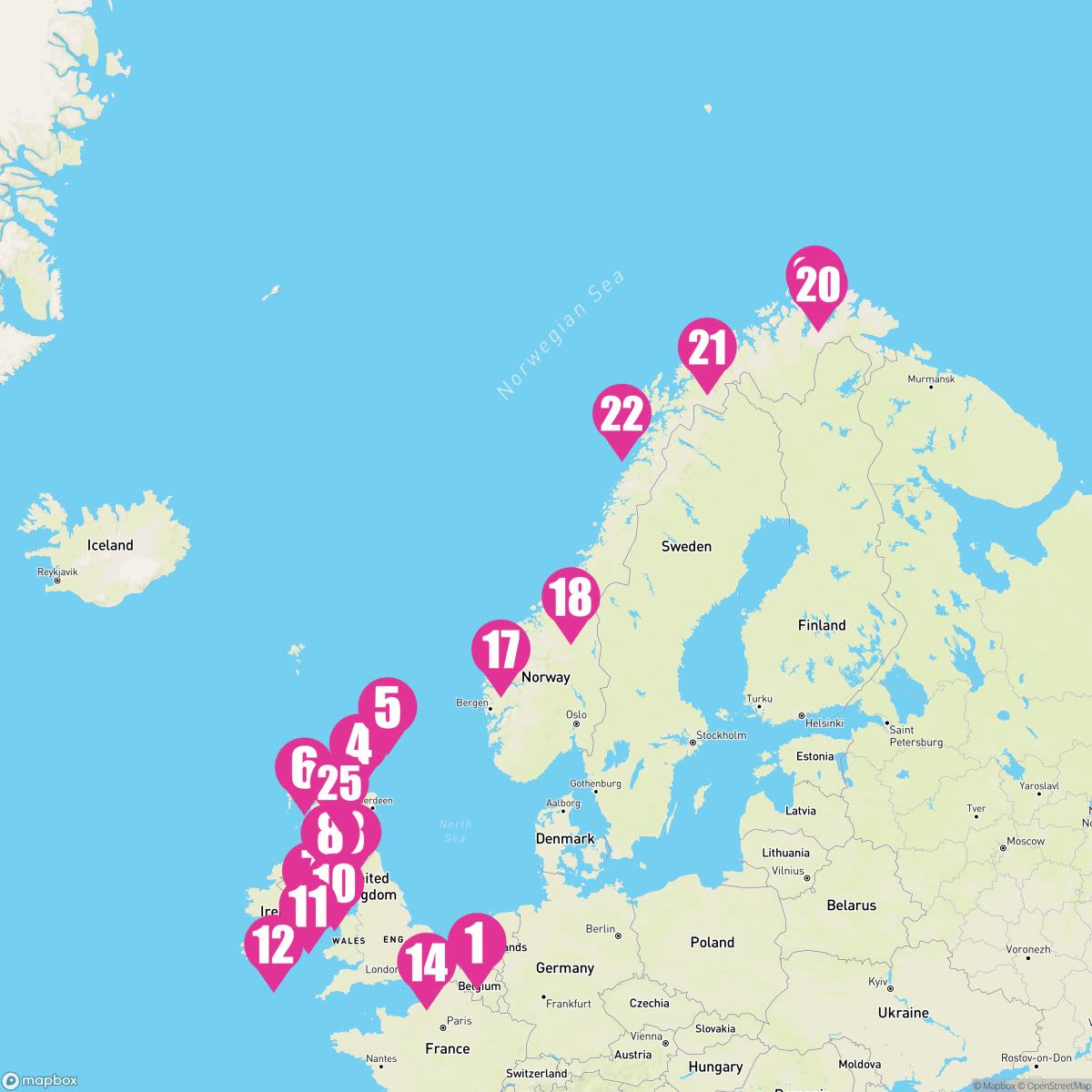 28 Night British Isles & Arctic Circle: Belfast & Edinburgh (Rotterdam Roundtrip)