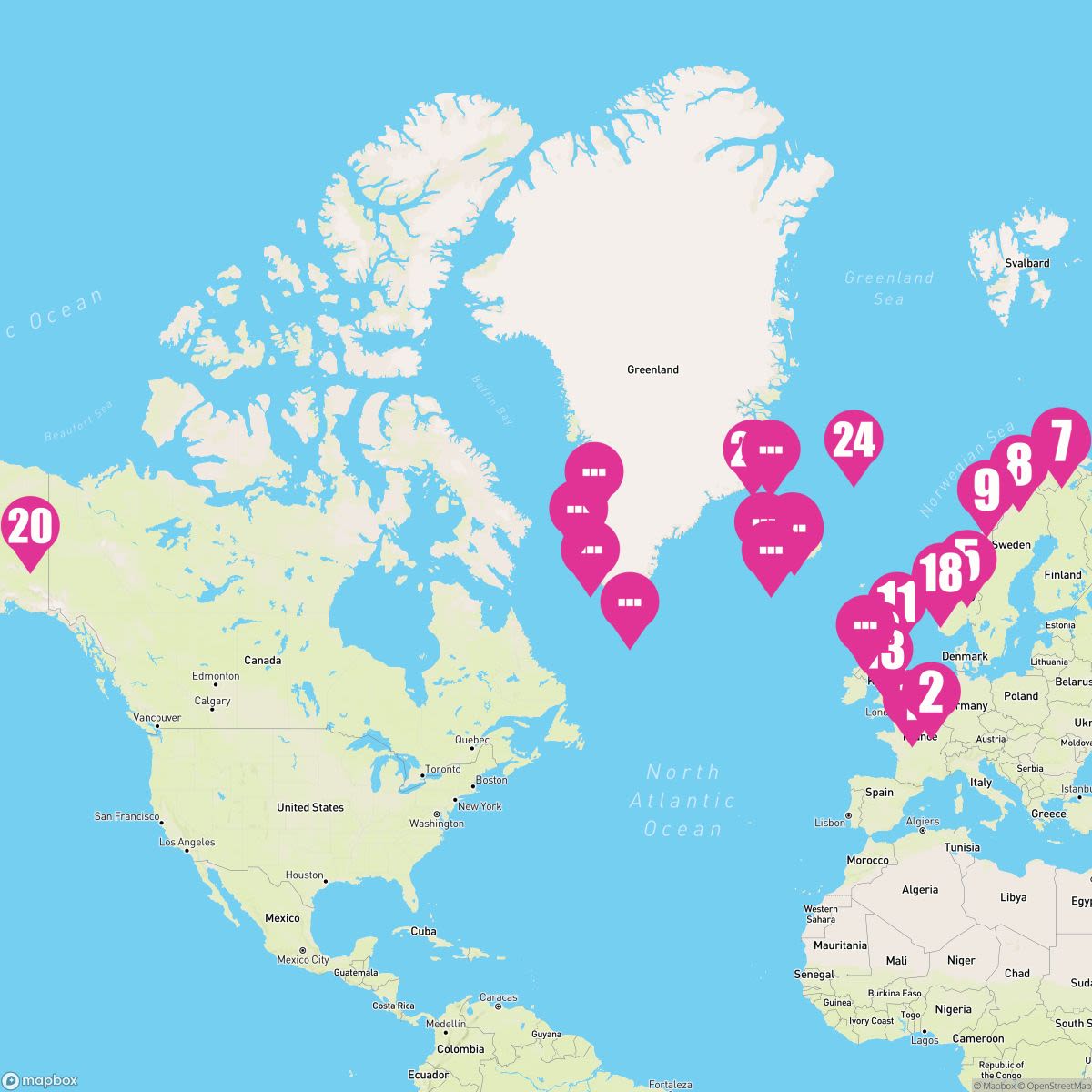 42 Night Arctic Circle Crossing: Scotland Greenland & Iceland (Dover Roundtrip)