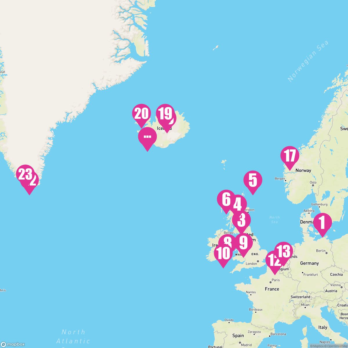 25 Night British Isles Iceland & Greenland Passage (Copenhagen To Reykjavik)