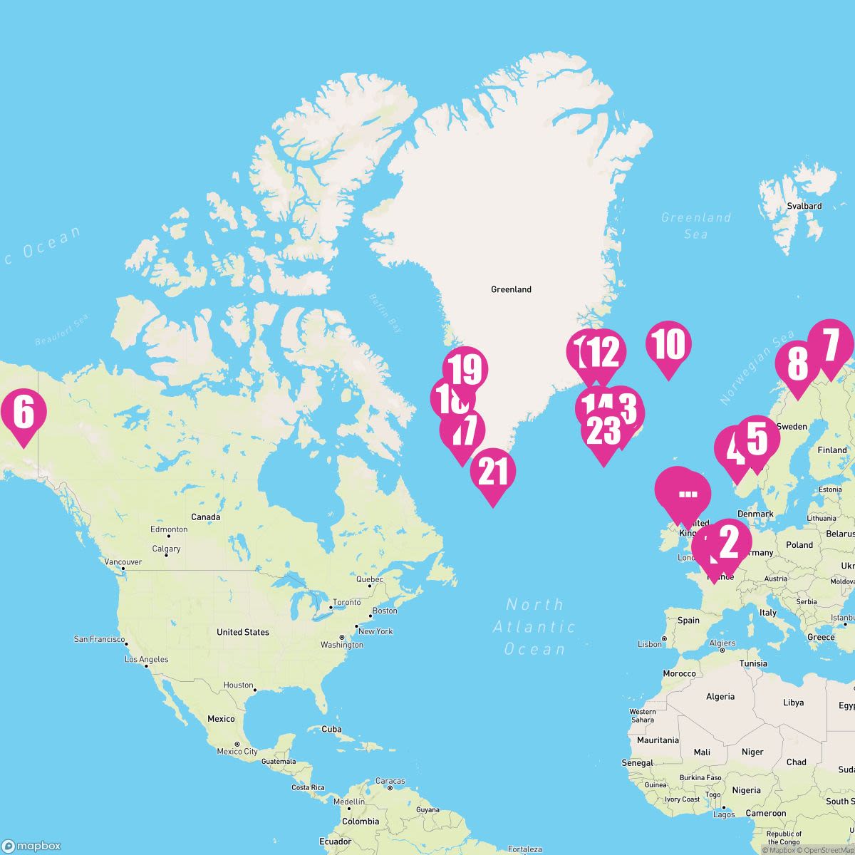 28 Night Arctic Circle Crossing: Greenland & Iceland (Dover Roundtrip)