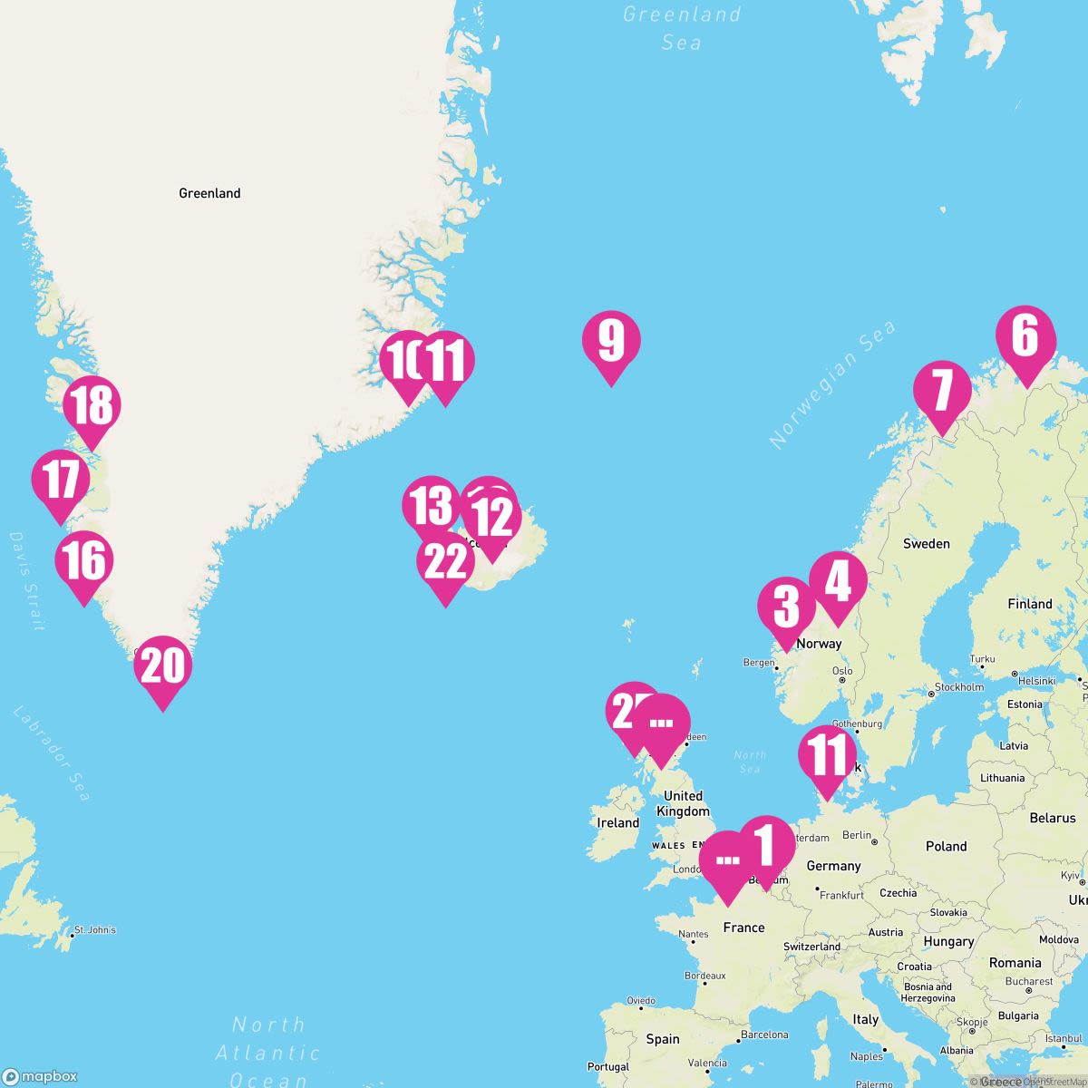28 Night Arctic Circle Crossing: Greenland & Iceland (Rotterdam Roundtrip)