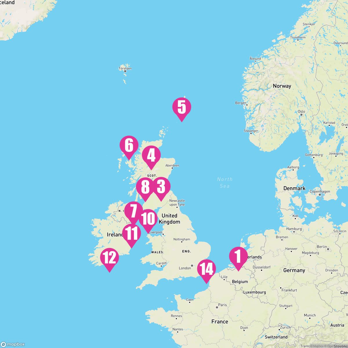 14 Night Wild British Isles: Belfast Evening Stay (Rotterdam Roundtrip)
