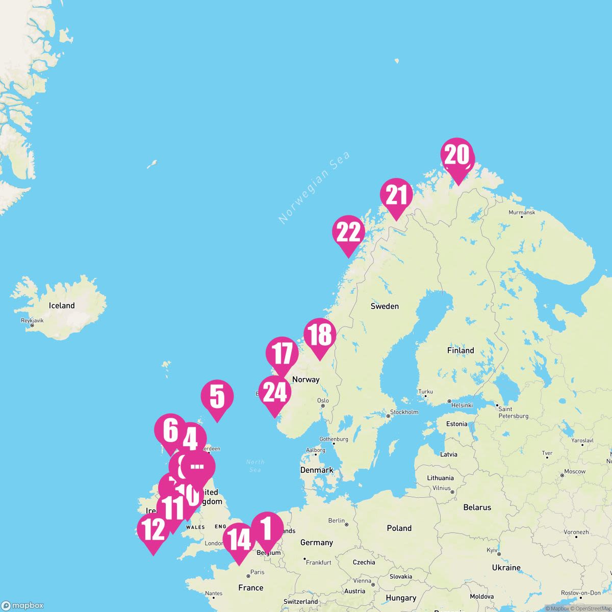 28 Night  British Isles & Arctic Circle: Belfast & Edinburgh (Rotterdam Roundtrip)