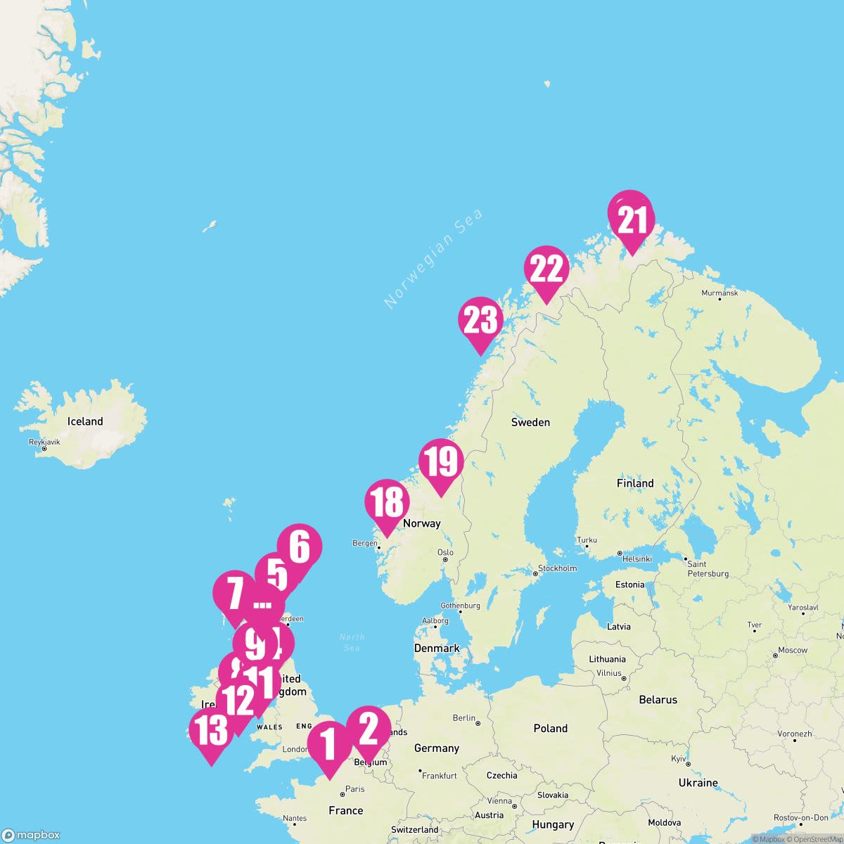 28 Night British Isles & Arctic Circle: Belfast & Edinburgh (Dover Roundtrip)