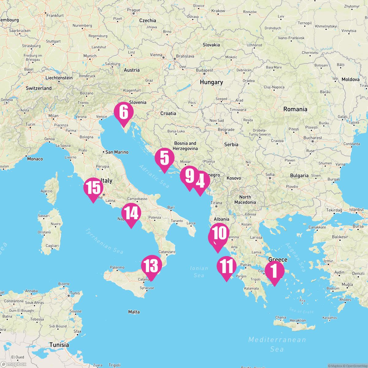 14 Night Adriatic Antiquities: Strait Of Messina & Stromboli (Athens To Rome)