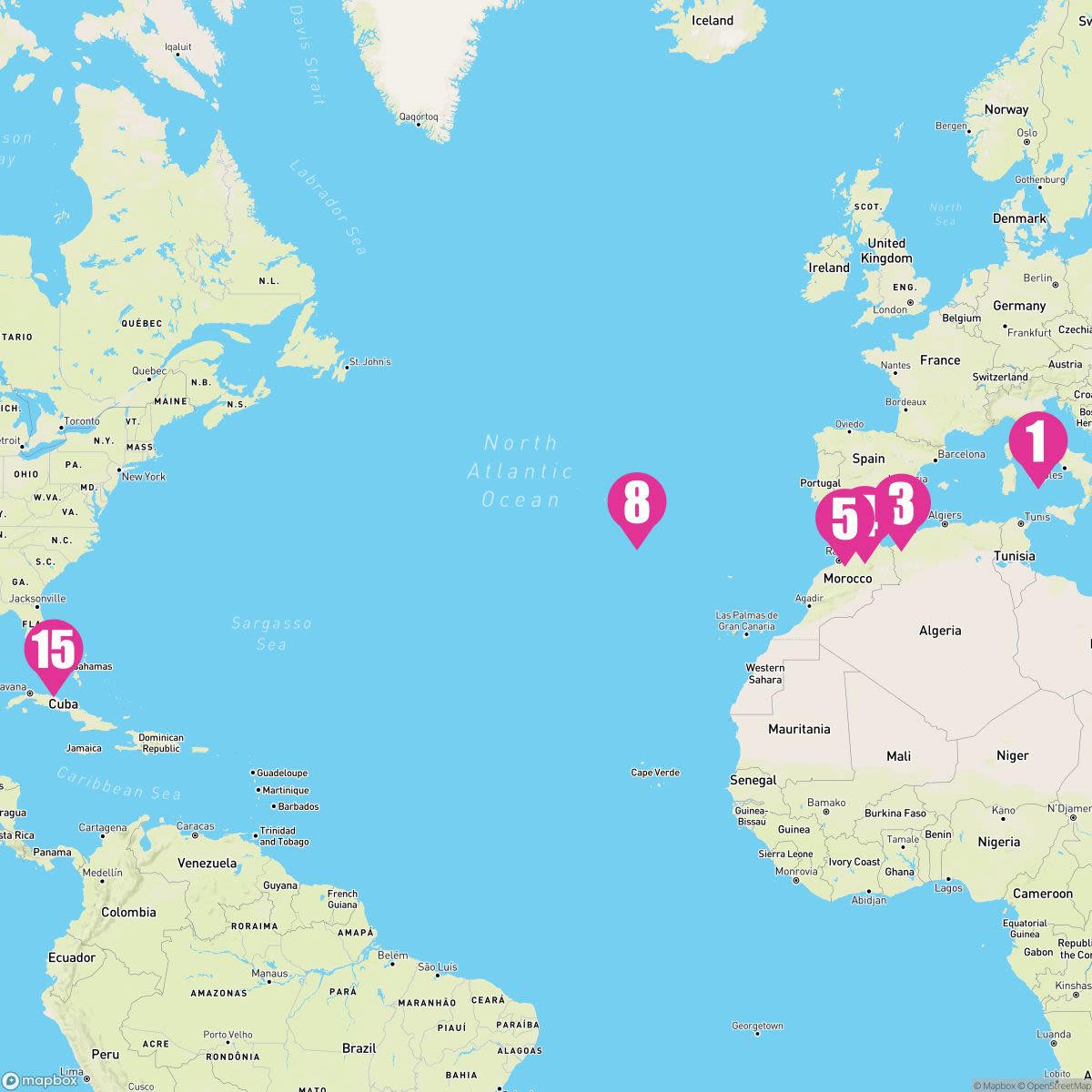 14 Night Passage To America (Rome To Ft. Lauderdale)