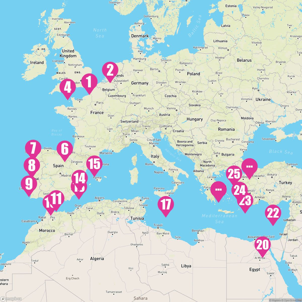 28 Night Iberia & Eastern Mediterranean: Egypt & Istanbul (Dover To Athens)