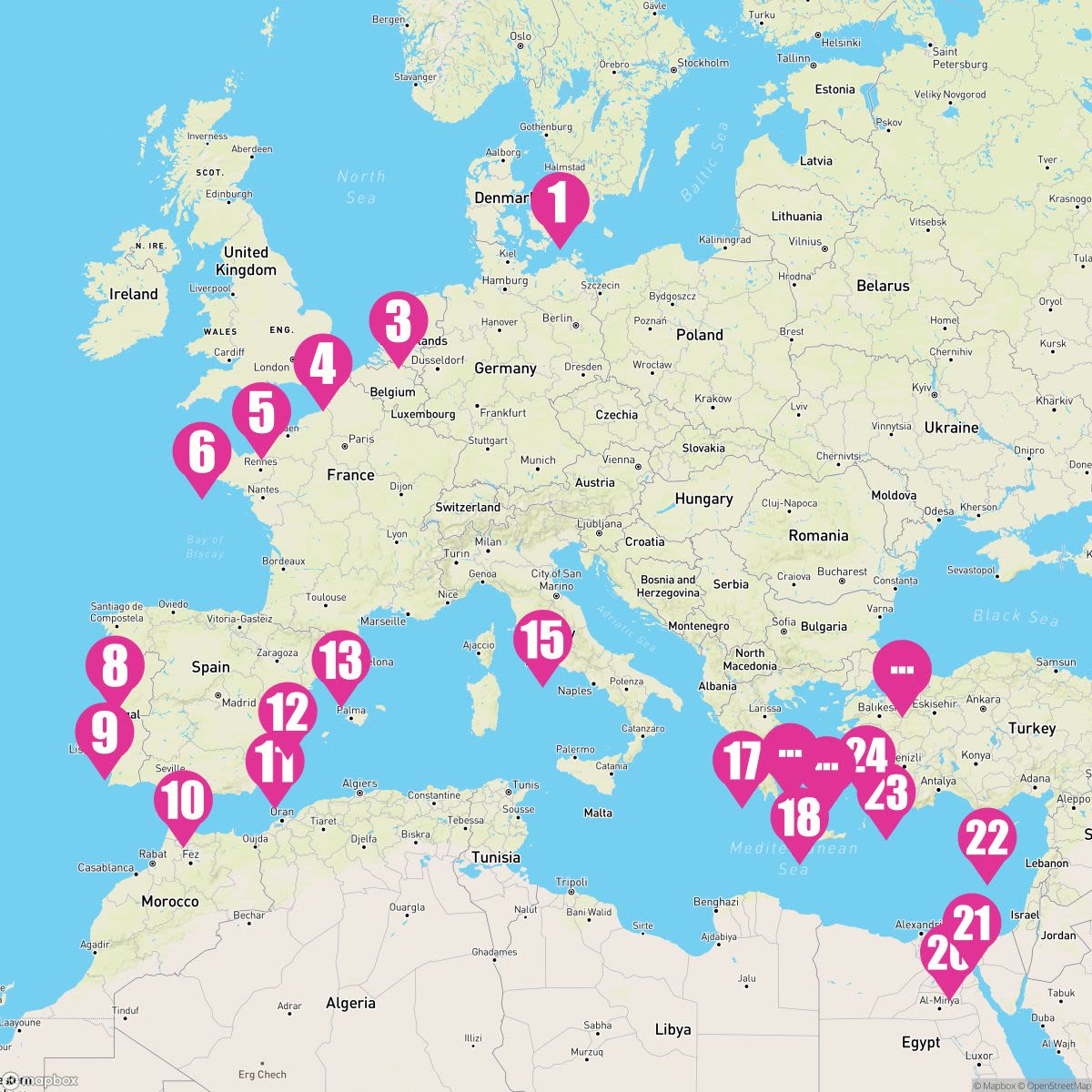 28 Night Iberian Adventure Ancient Mysteries & Egypt (Copenhagen To Athens)