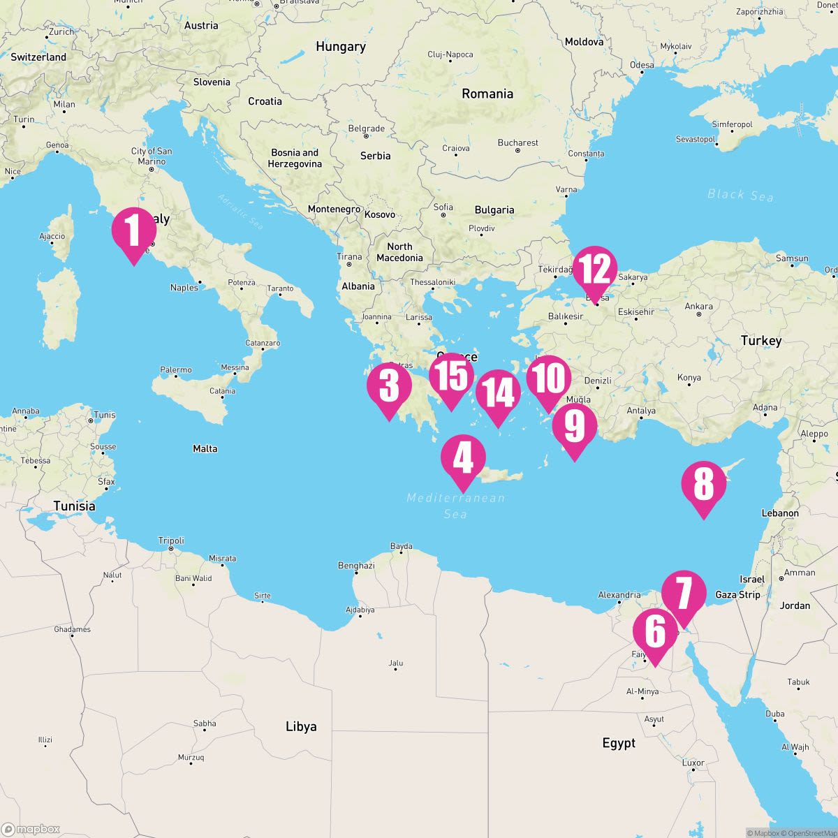 14 Night Ancient Mysteries & Egypt (Rome To Athens)