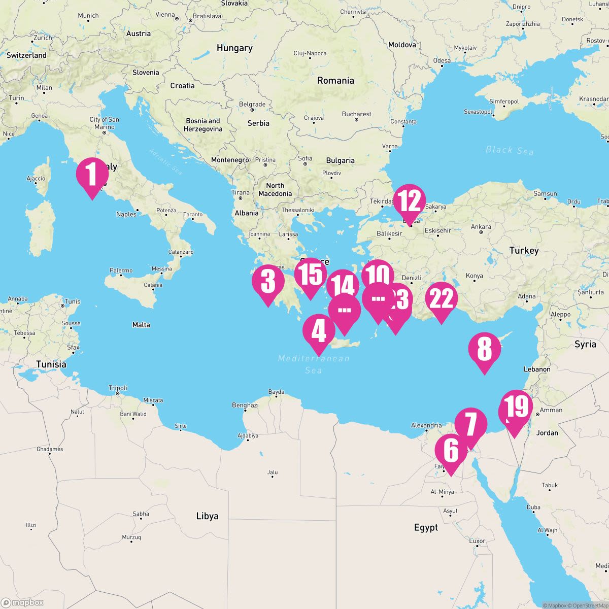 28 Night Ancient Mysteries Kingdoms & Holy Land (Rome To Athens)