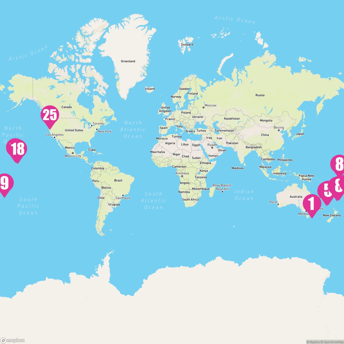 25 Night South Pacific Crossing (Sydney To Vancouver)