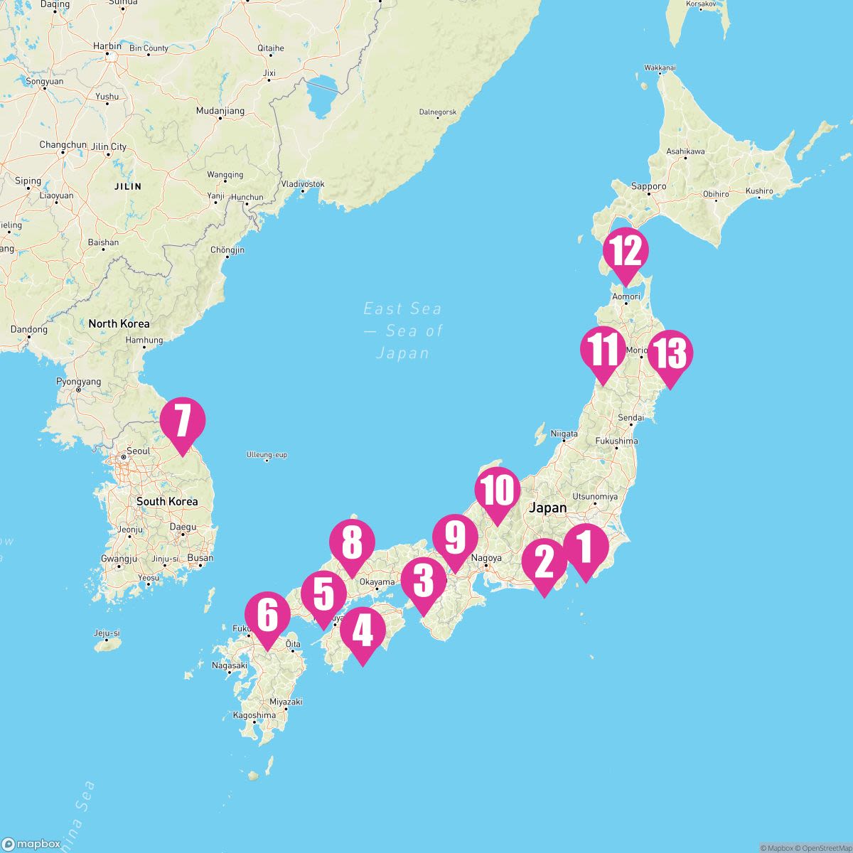 14 Night Circle Japan (Yokohama Roundtrip)