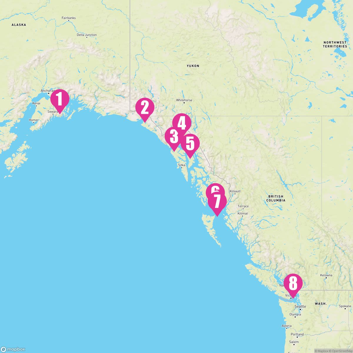7 Night Glacier Discovery Southbound (Whittier To Vancouver)
