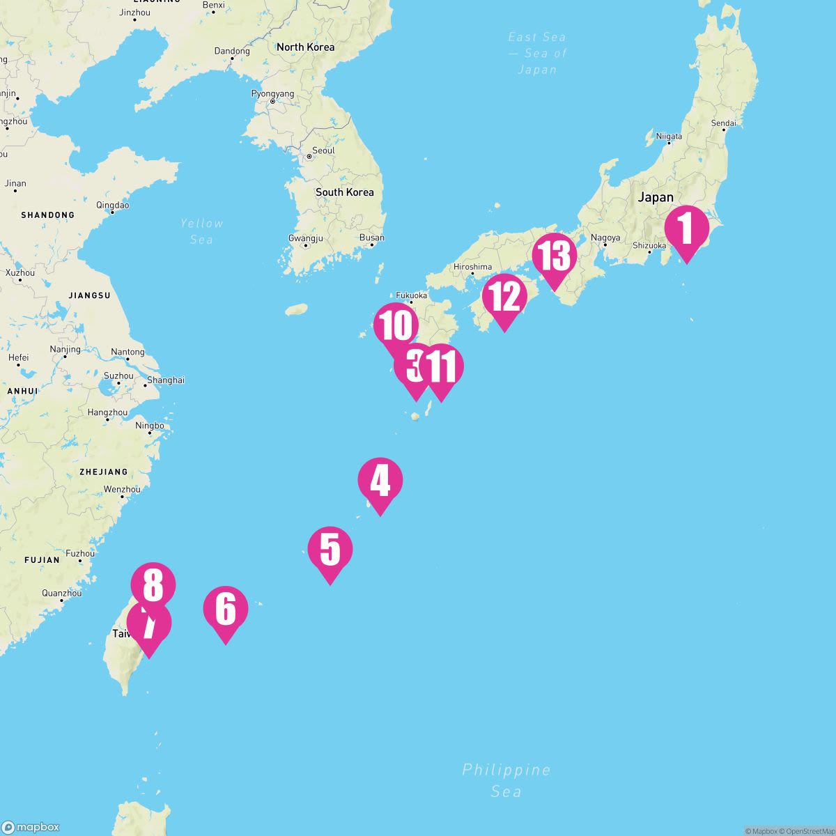 14 Night Japan & Taiwan (Yokohama Roundtrip)