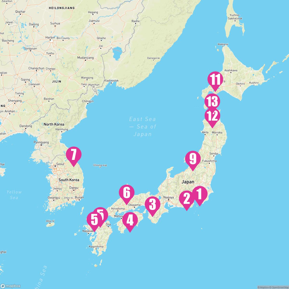 14 Night Circle Japan (Yokohama Roundtrip)