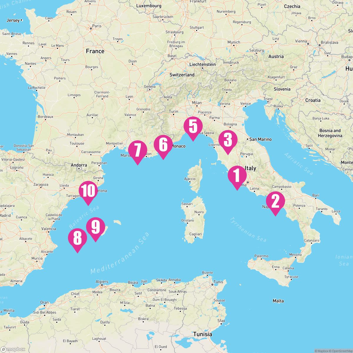 9 Night Mediterranean: Italy France & Spain (Barcelona Roundtrip)