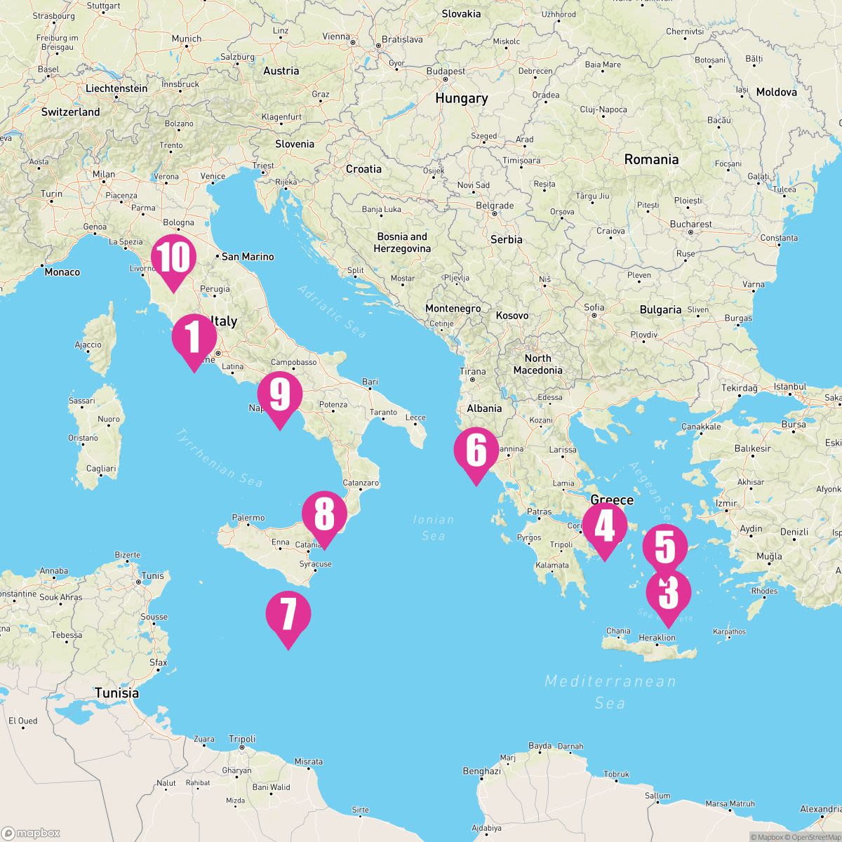 10 Night Greek Isles: Malta & Italy (Rome Roundtrip)
