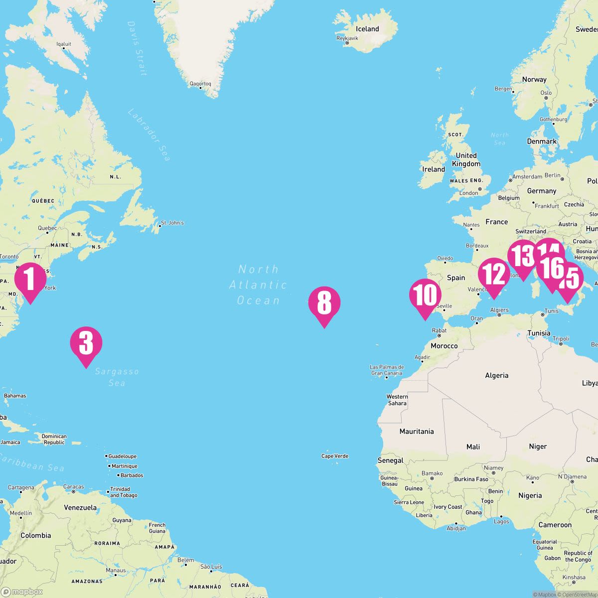 15 Night Transatlantic: Italy France & Spain (New York To Rome)