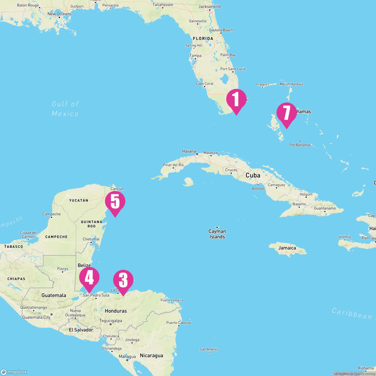 7 Night Caribbean: Harvest Caye Cozumel & Roatan (Miami Roundtrip)