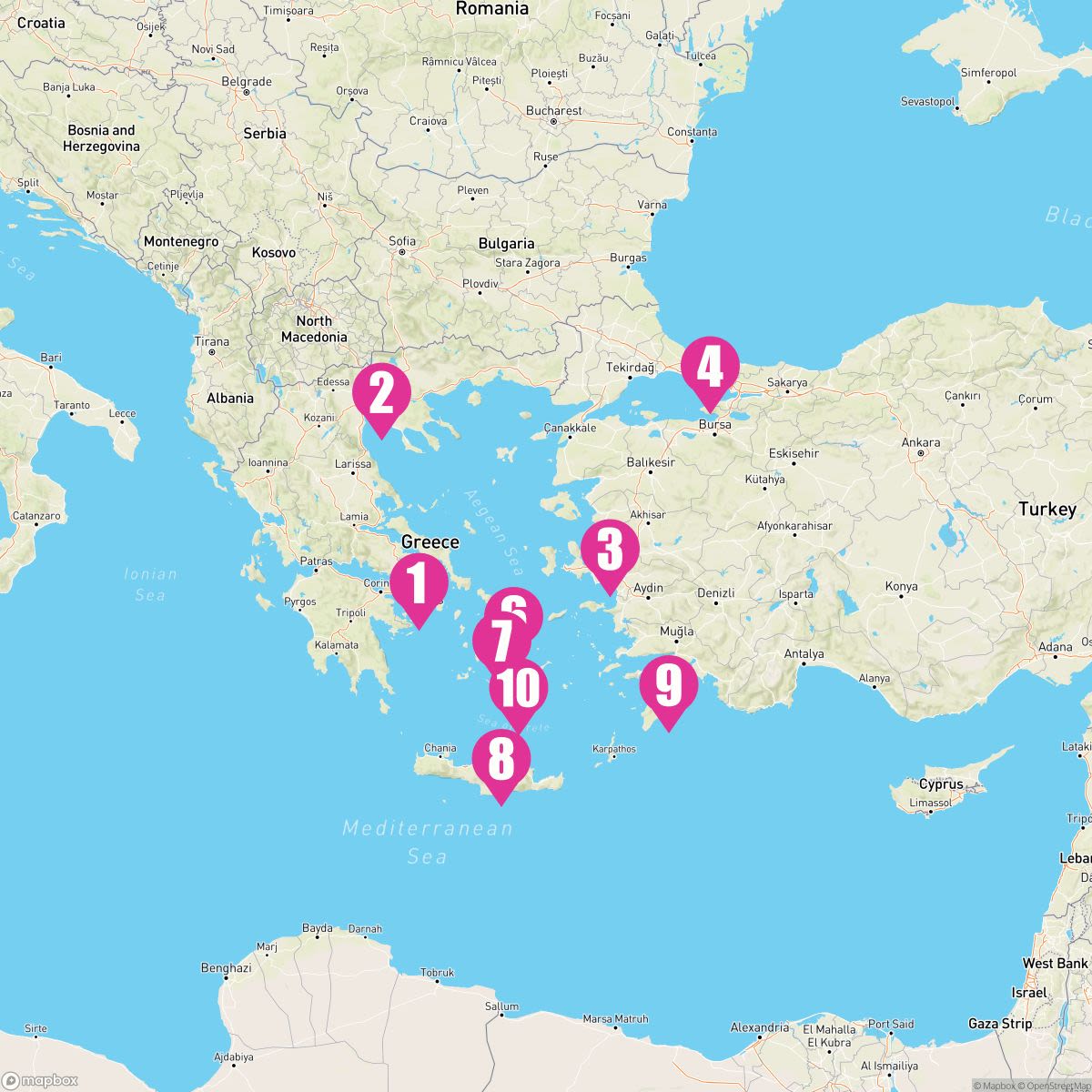 10 Night Greek Isles: Santorini Rhodes & Istanbul (Athens Roundtrip)