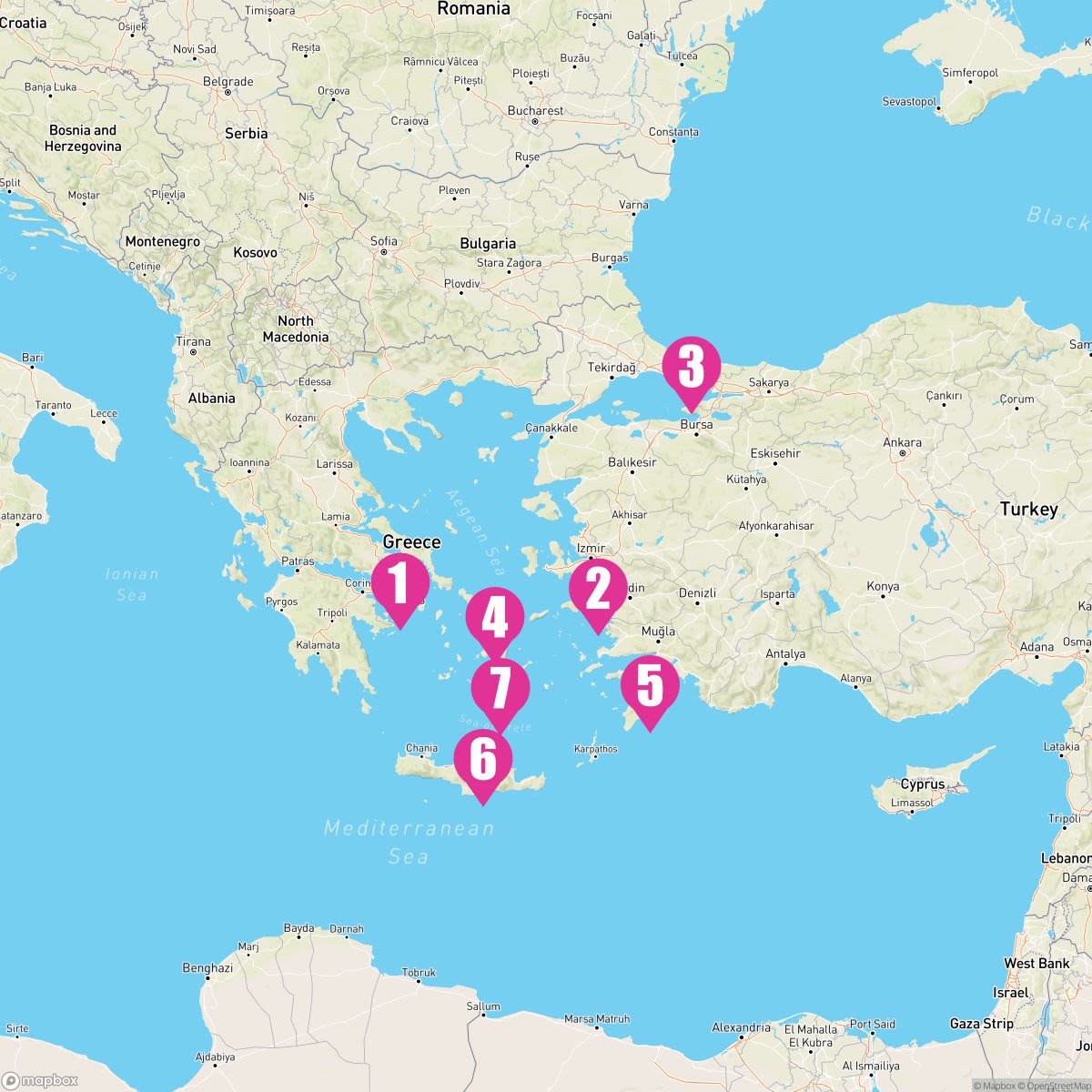7 Night Greek Isles: Santorini Rhodes & Istanbul (Athens Roundtrip)