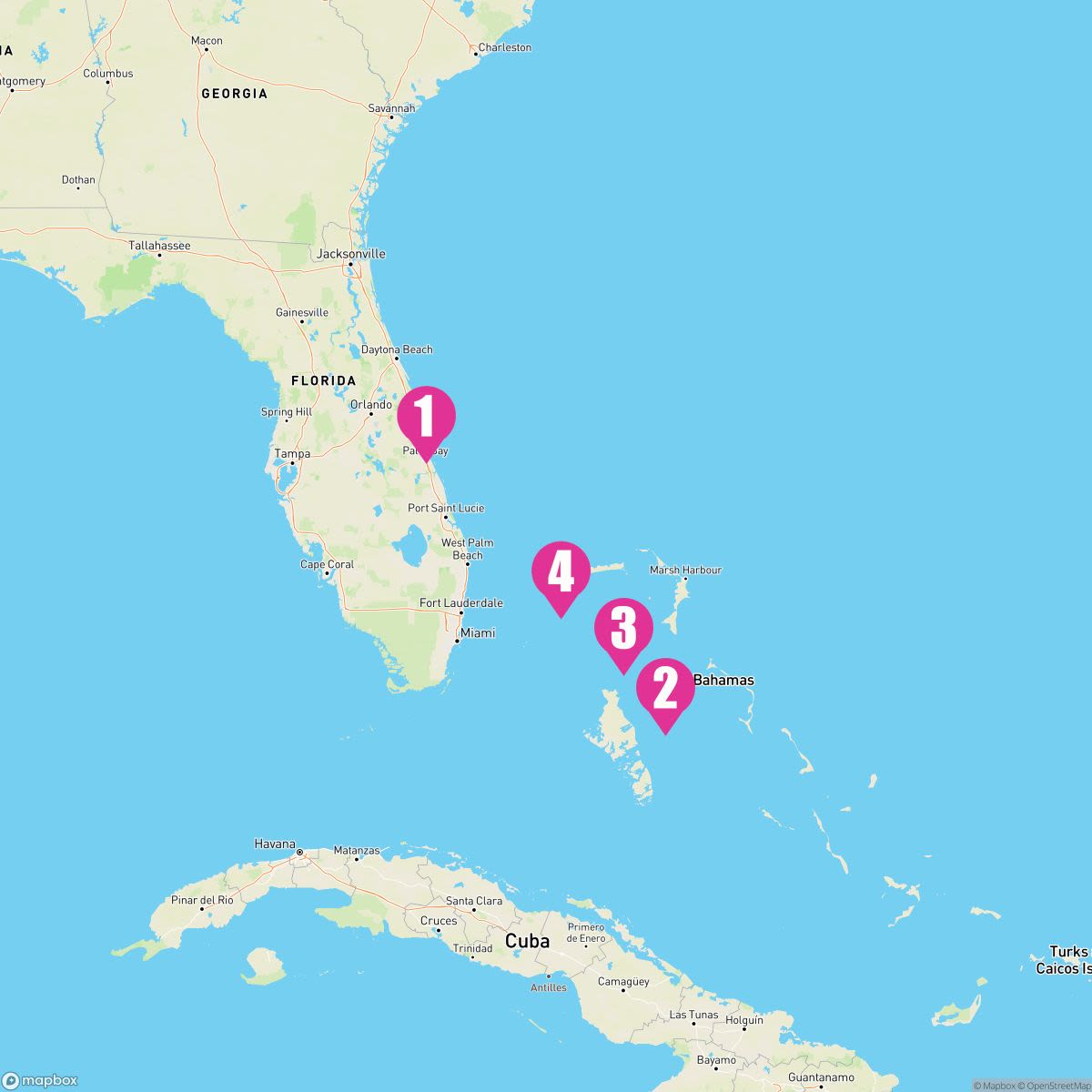 4 Night Bahamas: Great Stirrup Cay & Nassau (Port Canaveral Roundtrip)