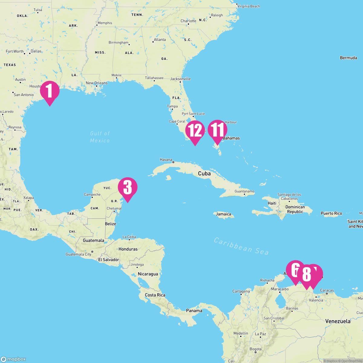 11 Night Caribbean: Curacao Aruba & Cozumel (Galveston To Miami)