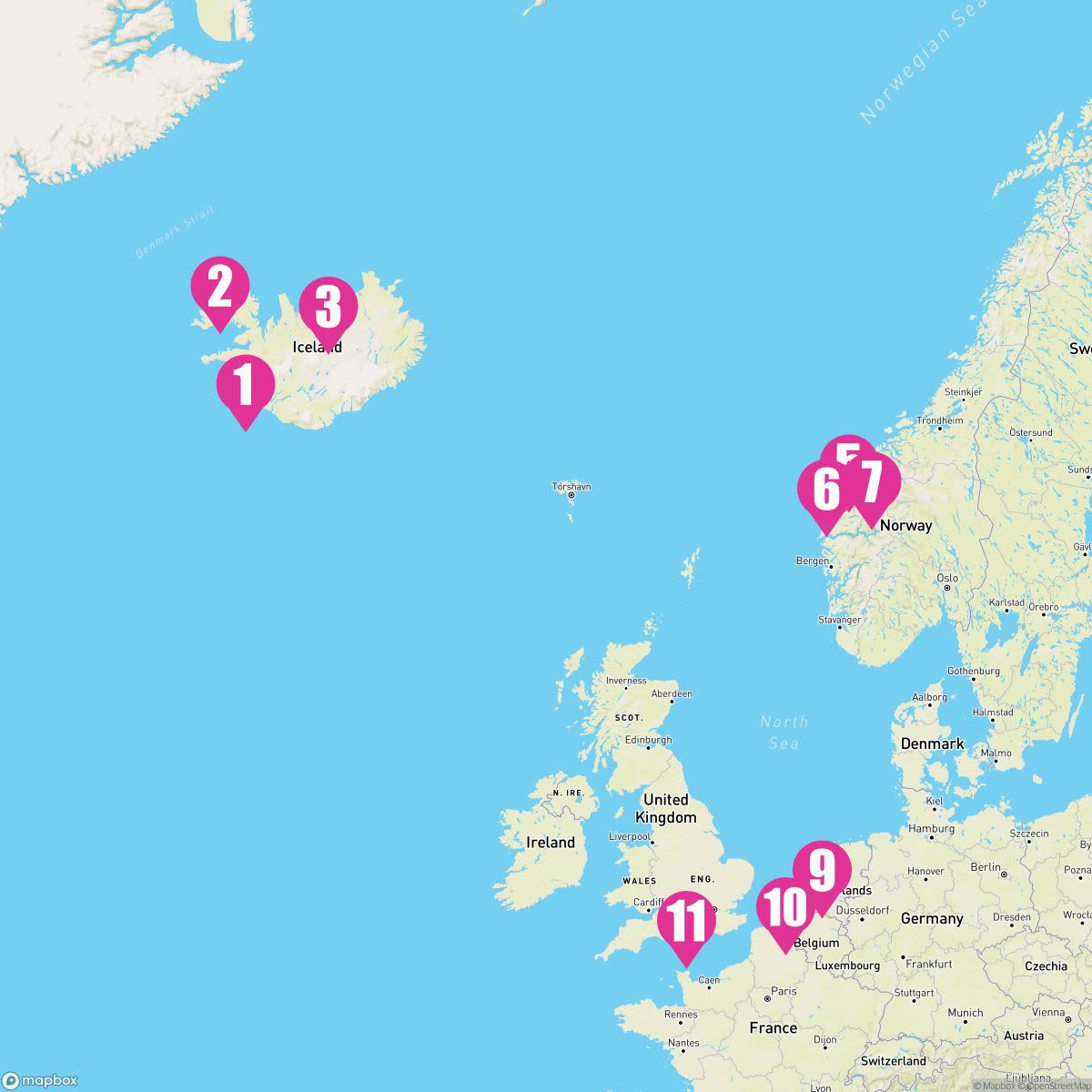 10 Night Northern Europe: Iceland & Norway (Reykjavik To Southampton)