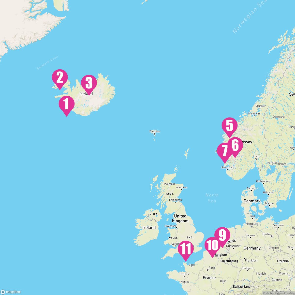 10 Night Northern Europe: Iceland & Norway (Reykjavik To Southampton)