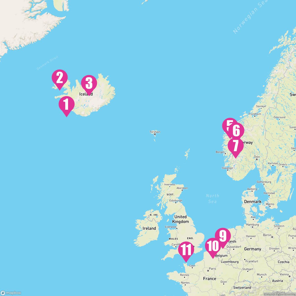 10 Night Northern Europe: Iceland & Norway (Reykjavik To Southampton)