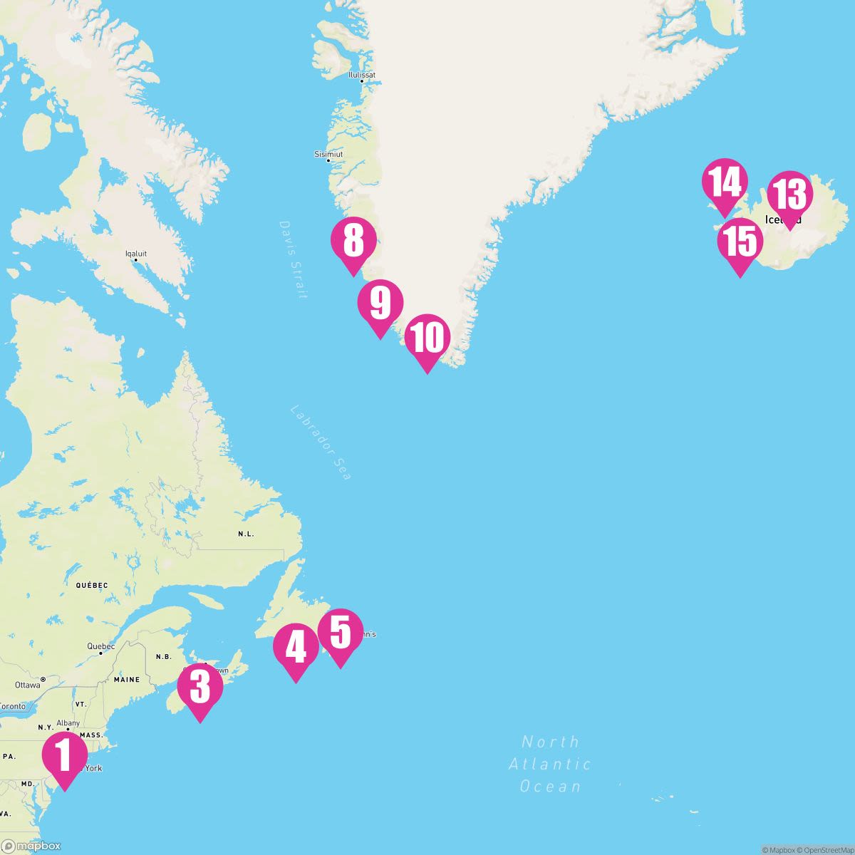 14 Night Northern Europe: Nova Scotia Iceland & Greenland (New York To Reykjavik)