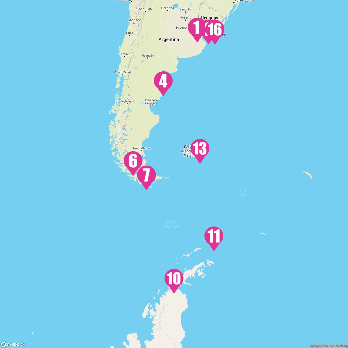 16 Night Antarctica & South America (Buenos Aires Roundtrip)