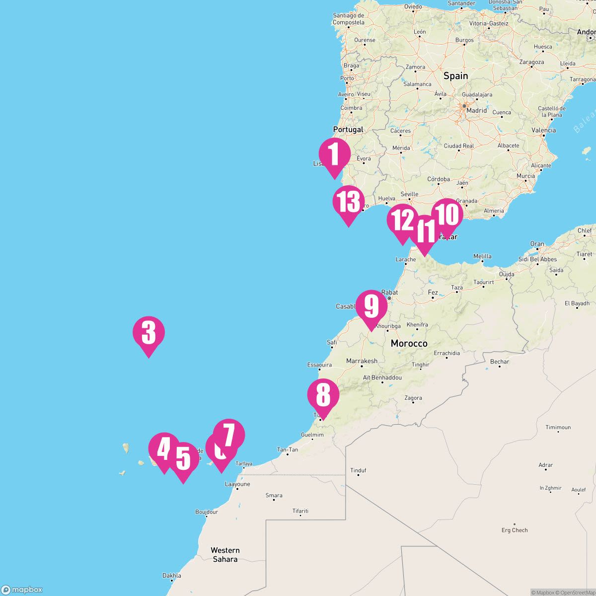 13 Night Europe: Spain Morocco Portugal & Gibraltar (Lisbon Roundtrip)