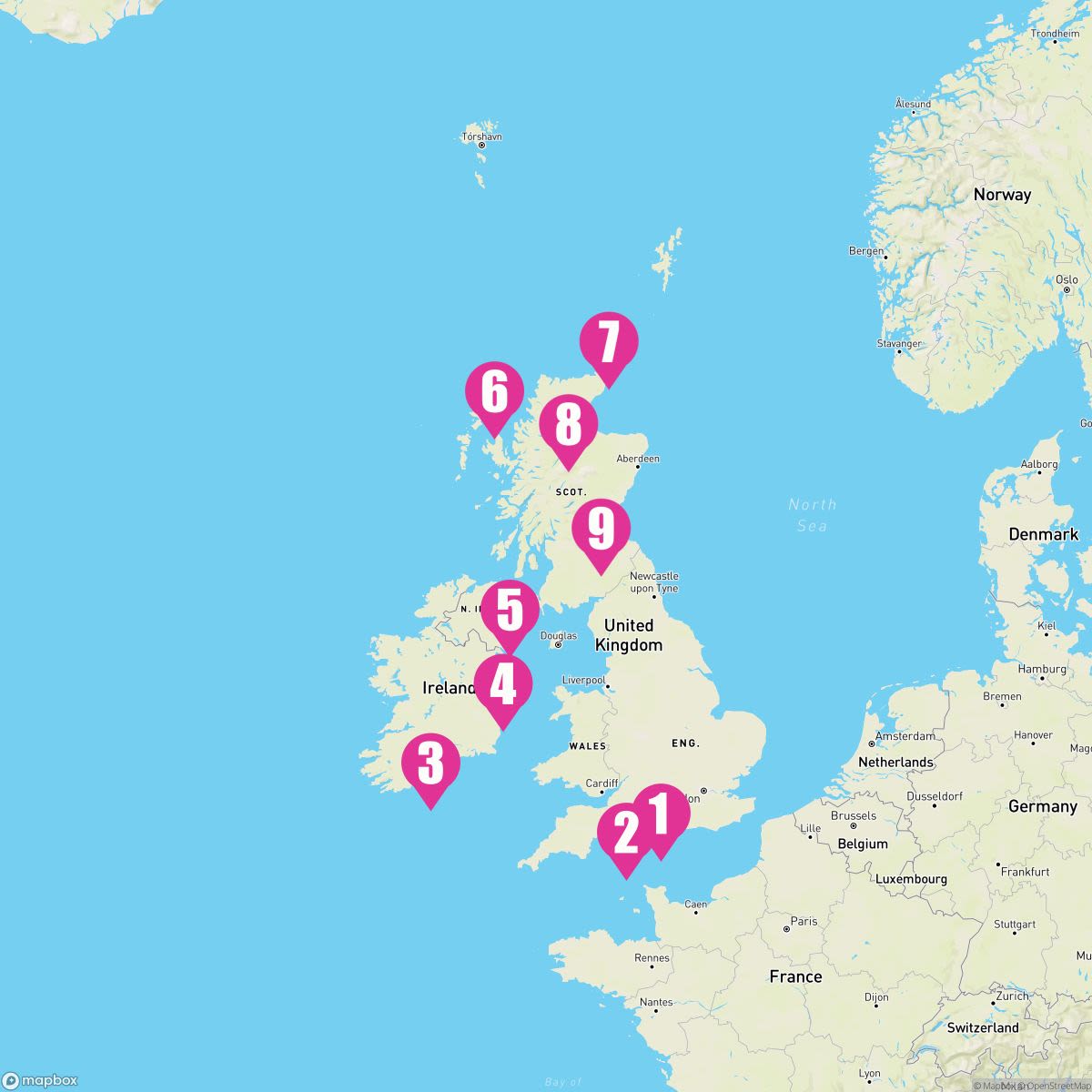 10 Night British Isles: England Ireland & Scotland (Southampton Roundtrip)