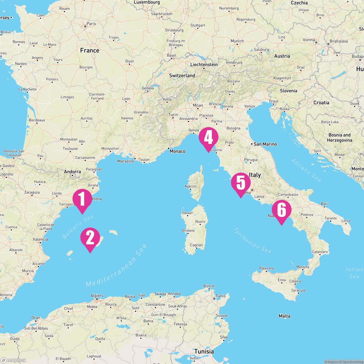 7 Night Spain France & Italy (Barcelona Roundtrip)